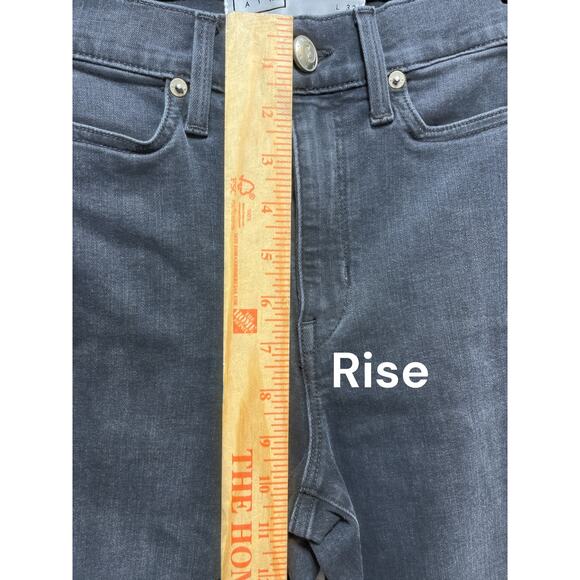 AYR Women’s Skinny Jeans Black Denim Size 25x32 Mid Rise Stretch - Picture 8 of 10